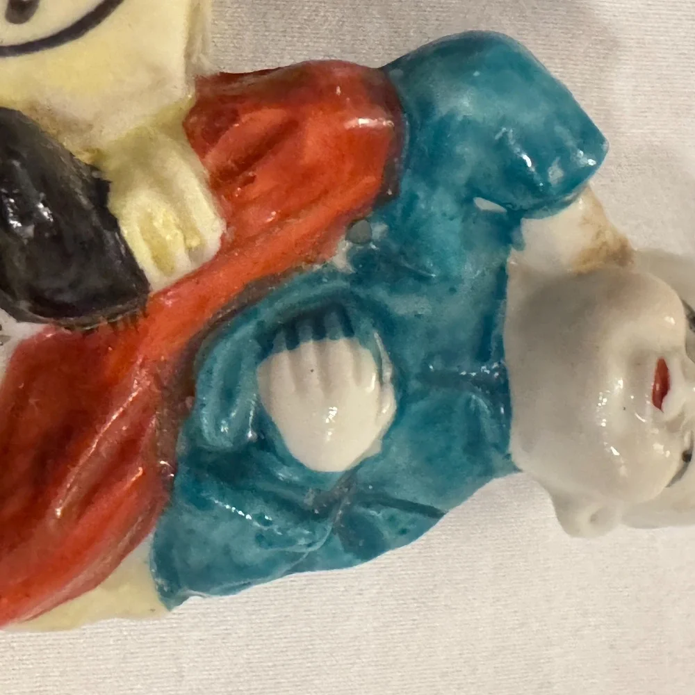 Vintage Oriental Asian‎ Boy Figurine Japan Air Planter Toothpick Holder